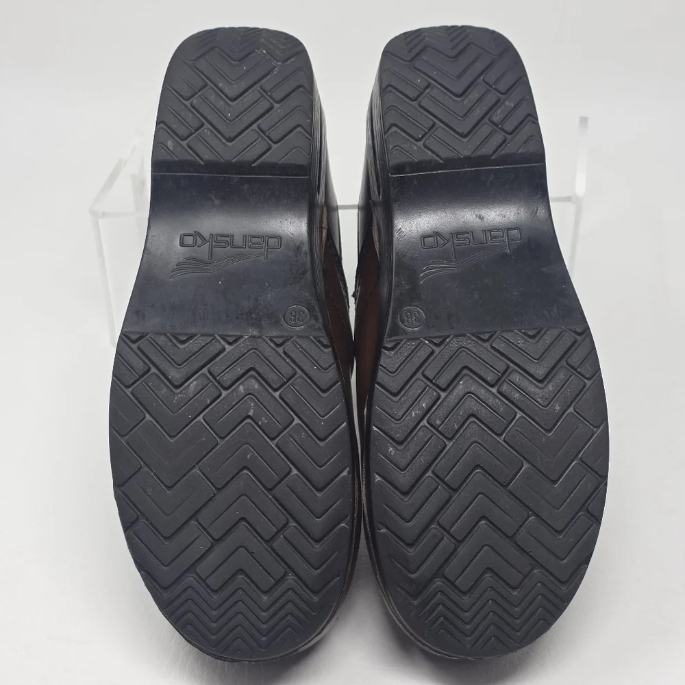 Dansko Women's Brown Leather Professional Clogs Size EU 48/7.5-8 US Pre-owned - Picture 6 of 10